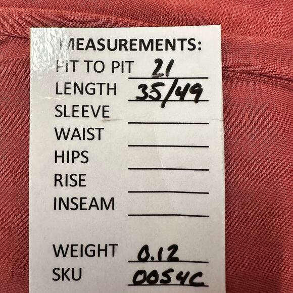 NWT Seven7 Womens Coral and White Sleeveless Maxi Shift Knit Dress- Size XXL - Picture 12 of 12